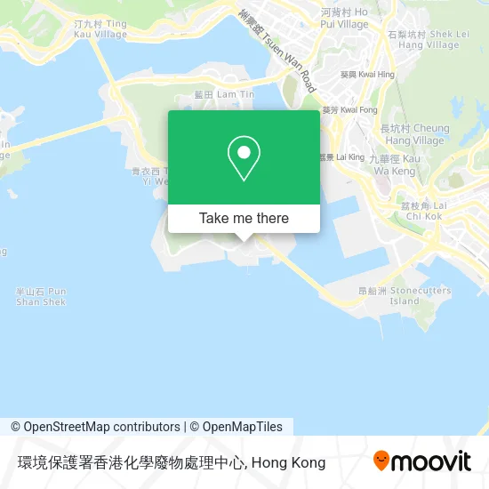 環境保護署香港化學廢物處理中心地圖