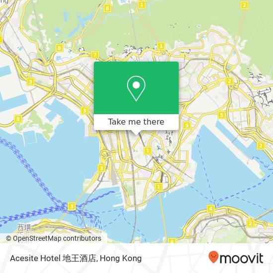 Acesite Hotel 地王酒店 map