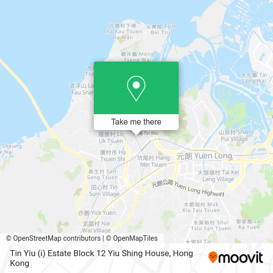 Tin Yiu (i) Estate Block 12 Yiu Shing House map