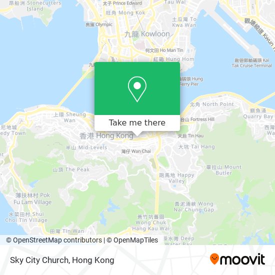 Sky City Church map