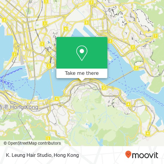 K. Leung Hair Studio map