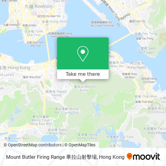 Mount Butler Firing Range 畢拉山射擊場 map