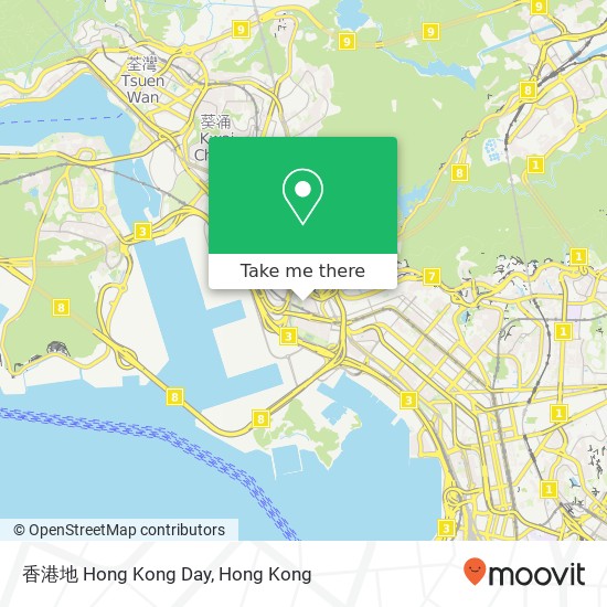 香港地 Hong Kong Day地圖