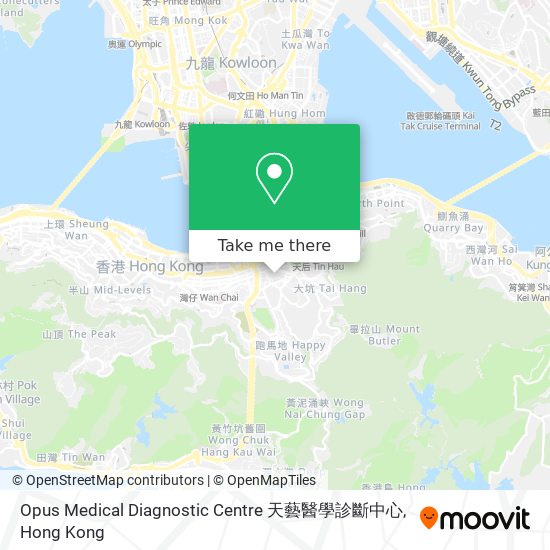 Opus Medical Diagnostic Centre 天藝醫學診斷中心地圖