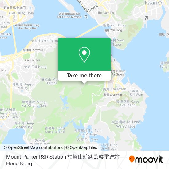 Mount Parker RSR Station 柏架山航路監察雷達站 map