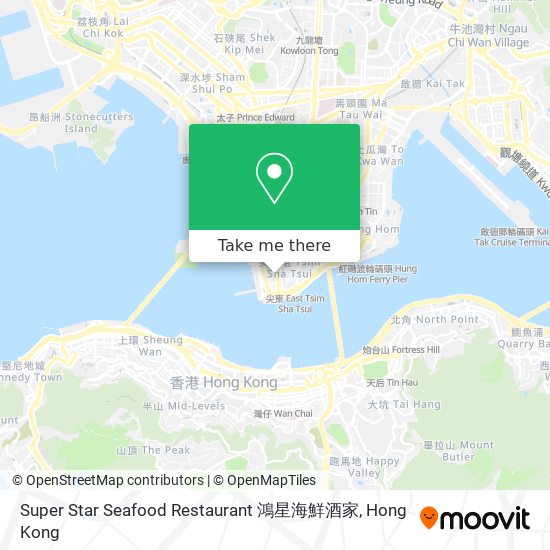 Super Star Seafood Restaurant 鴻星海鮮酒家地圖