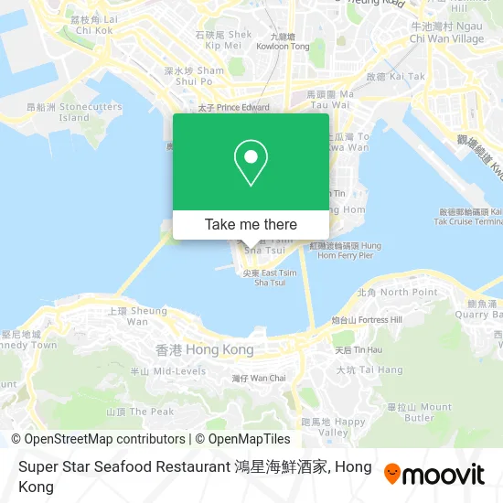 Super Star Seafood Restaurant 鴻星海鮮酒家 map
