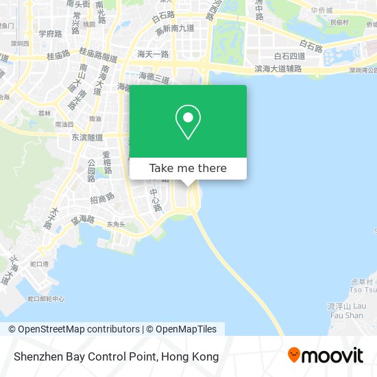 Shenzhen Bay Control Point map