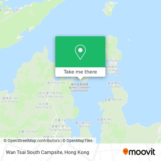 Wan Tsai South Campsite map