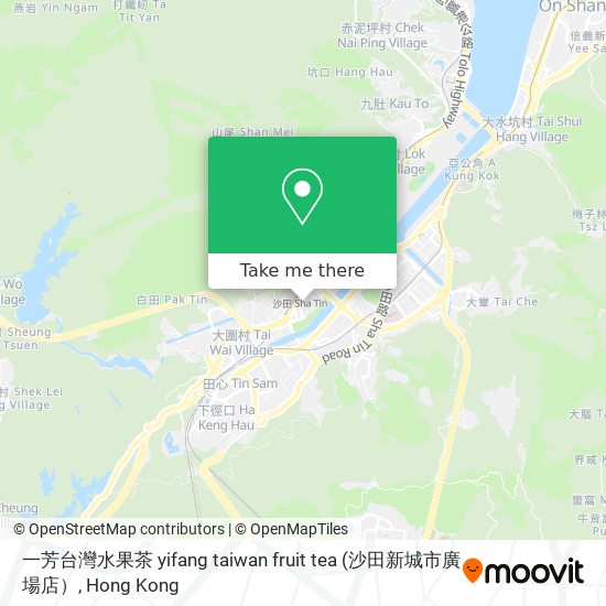 一芳台灣水果茶 yifang taiwan fruit tea map