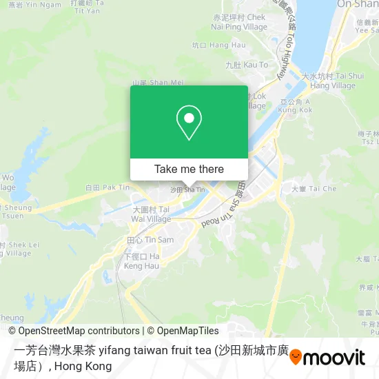 一芳台灣水果茶 yifang taiwan fruit tea map