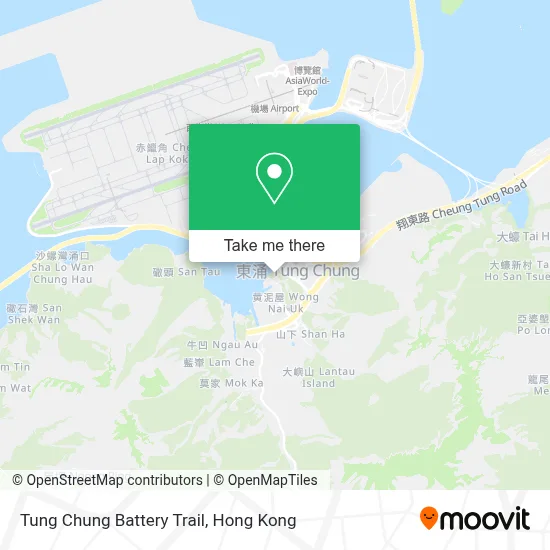 Tung Chung Battery Trail map
