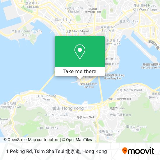 1 Peking Rd, Tsim Sha Tsui 北京道 map