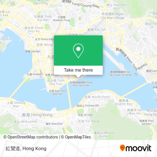 紅鸞道 map