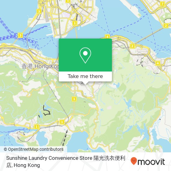 Sunshine Laundry Convenience Store 陽光洗衣便利店 map