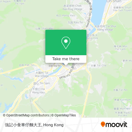 強記小食車仔麵大王地圖