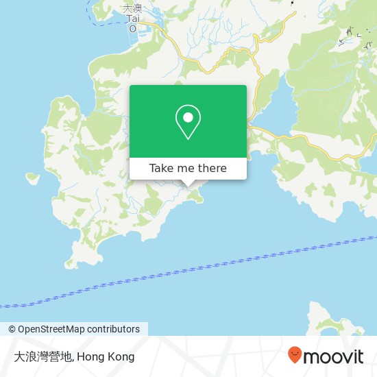 大浪灣營地 map