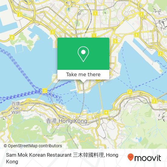 Sam Mok Korean Restaurant  三木韓國料理 map