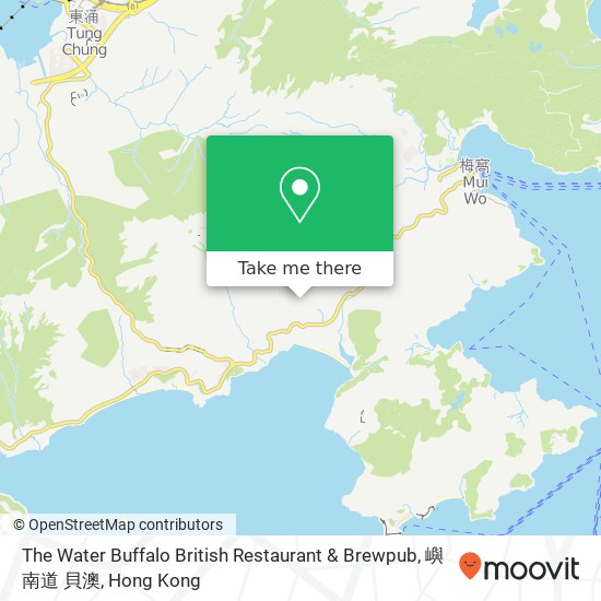 The Water Buffalo British Restaurant & Brewpub, 嶼南道 貝澳 map