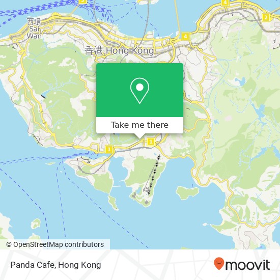 Panda Cafe, 海洋公園 map