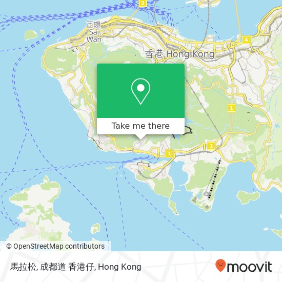 馬拉松, 成都道 香港仔 map