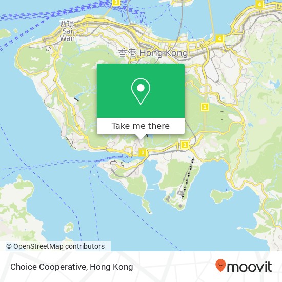 Choice Cooperative, 黃竹坑道 香港仔 map