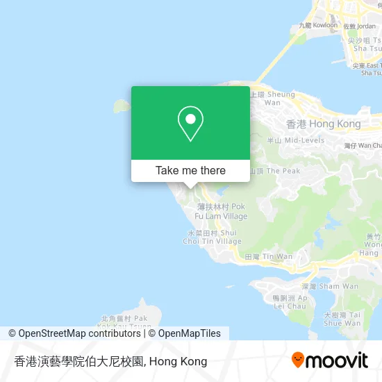 香港演藝學院伯大尼校園地圖