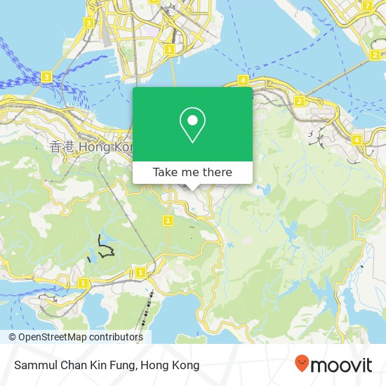 Sammul Chan Kin Fung, 衛信道 渣甸山 map