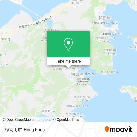 梅窩街市 map