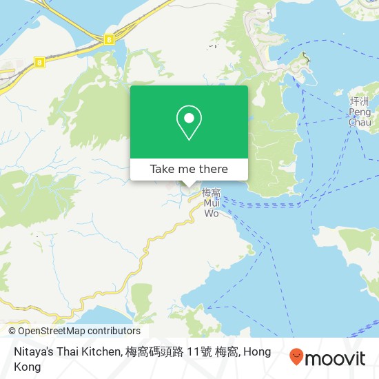 Nitaya's Thai Kitchen, 梅窩碼頭路 11號 梅窩地圖