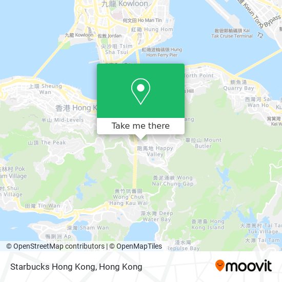 Starbucks Hong Kong map