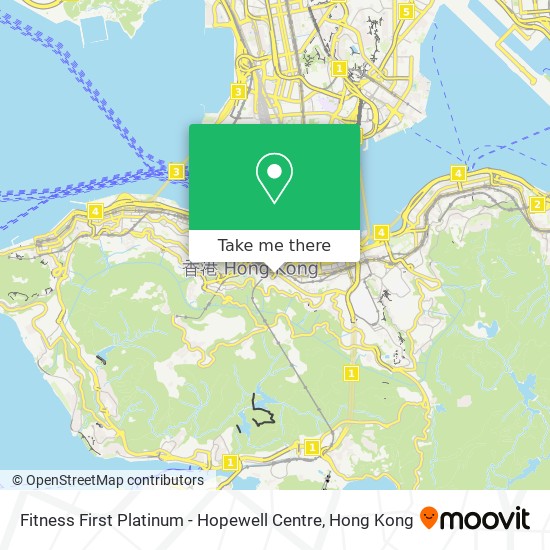 Fitness First Platinum - Hopewell Centre map