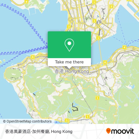 香港萬豪酒店-加州餐廳 map