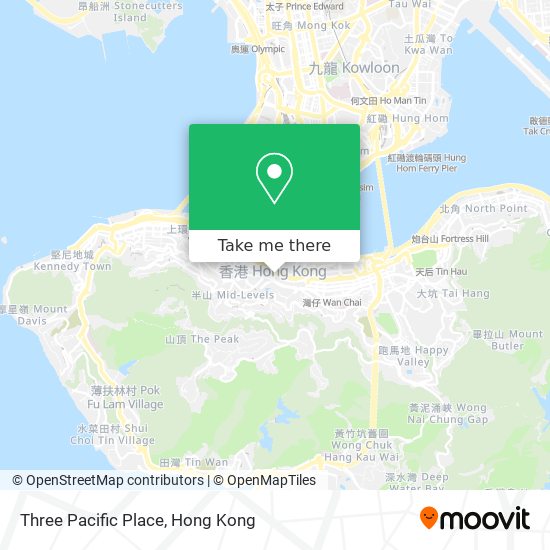 Three Pacific Place map