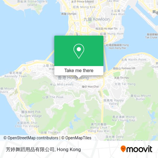 芳婷舞蹈用品有限公司地圖