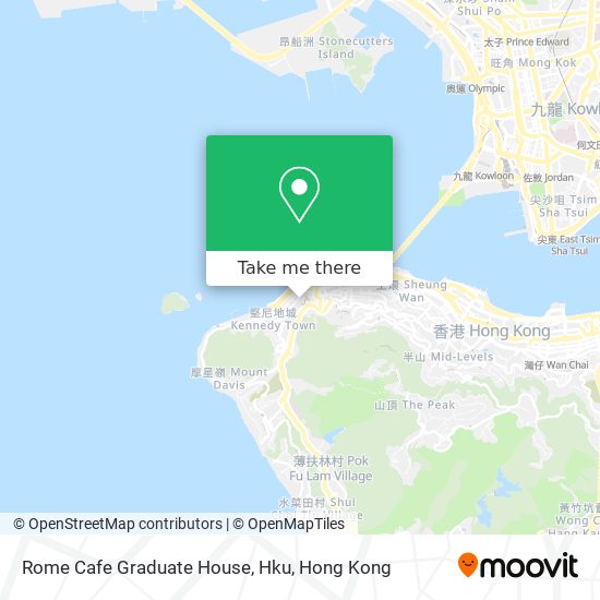 Rome Cafe Graduate House, Hku map