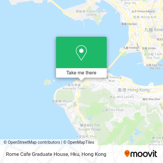 Rome Cafe Graduate House, Hku map