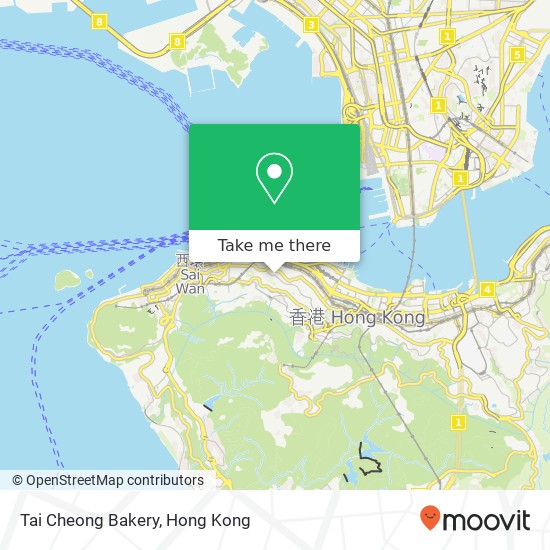 Tai Cheong Bakery, 擺花街 35號 中環 map