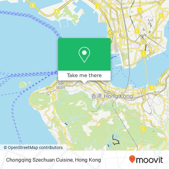 Chongqing Szechuan Cuisine, 伊利近街 中環 map
