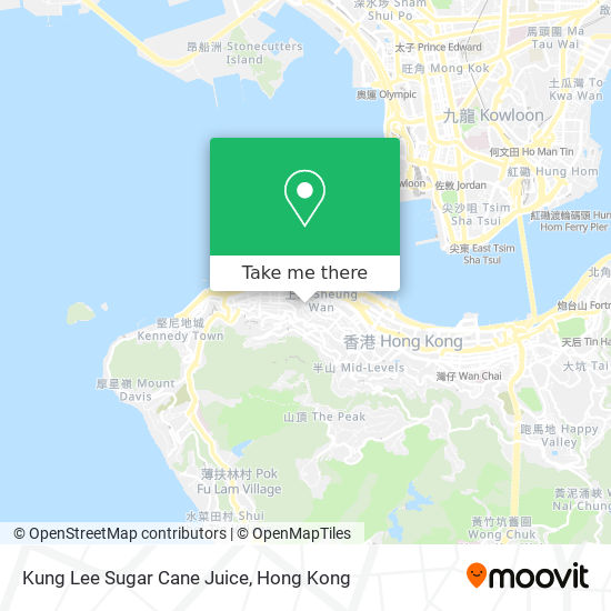 Kung Lee Sugar Cane Juice map