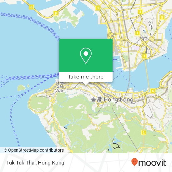 Tuk Tuk Thai, 嘉咸街 中環 map