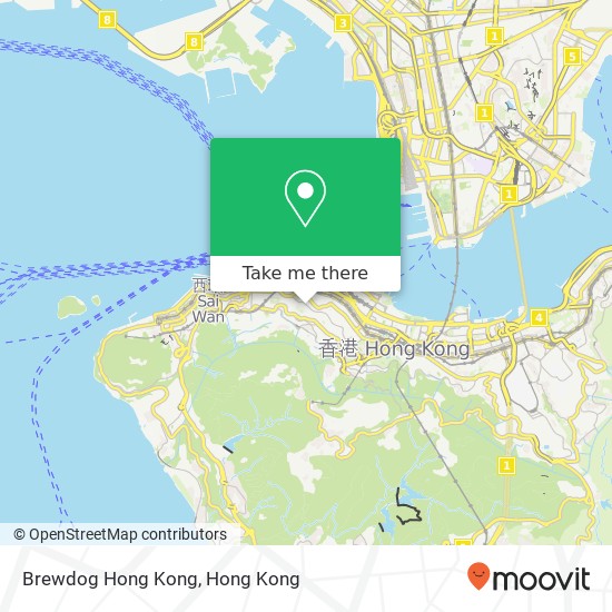 Brewdog Hong Kong map