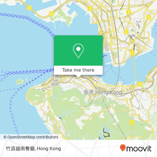 竹源越南餐廳, 結志街 30 中環 map