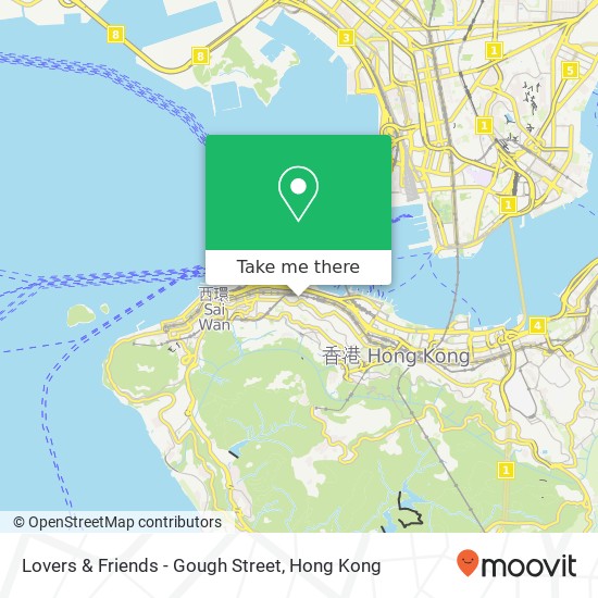 Lovers & Friends - Gough Street, 歌賦街 24號 中環 map