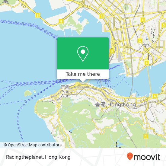 Racingtheplanet, 新街市街 上環 map