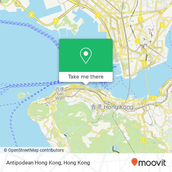 Antipodean Hong Kong, 林士街 中環地圖