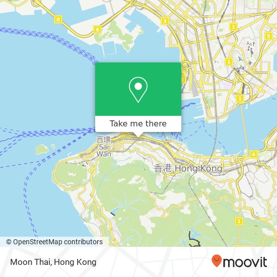 Moon Thai, 蘇杭街 83號 上環 map