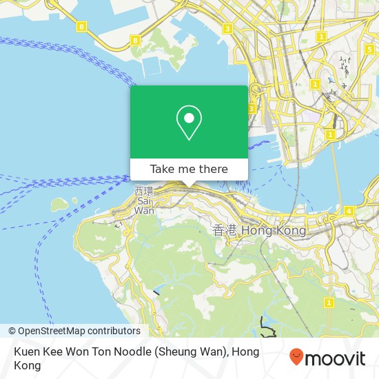 Kuen Kee Won Ton Noodle (Sheung Wan), 皇后大道中 上環 map