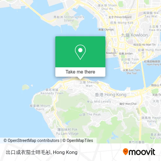 出口成衣茄士咩毛衫地圖