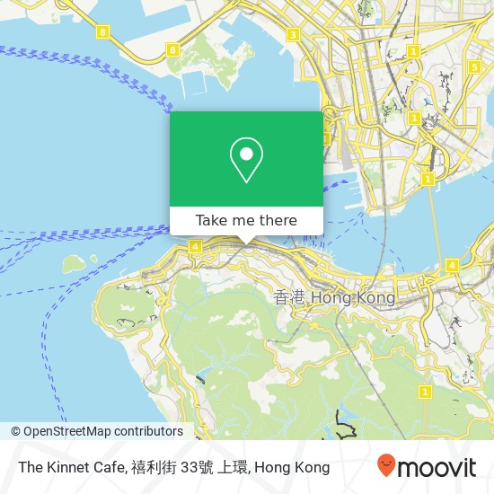 The Kinnet Cafe, 禧利街 33號 上環 map